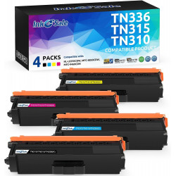 Brother TN310 TN315  Compatible Toner Cartridge Color 4 Set (1Black, 1Yellow, 1Cyan, 1Magenta)